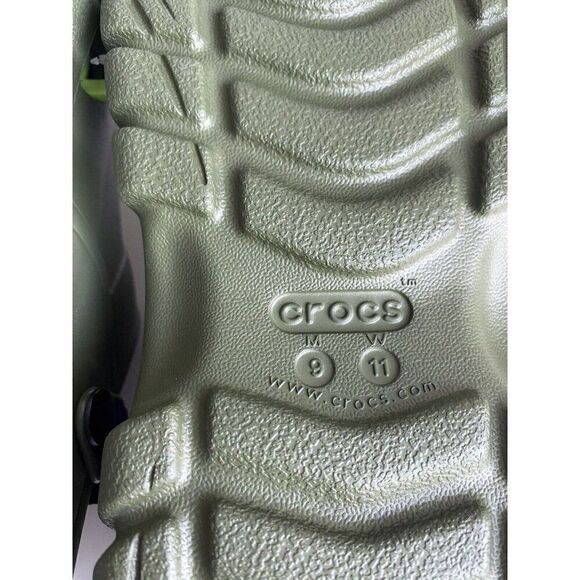 Crocs Offroad Sport Clog Army Green Blue Unisex Men’s Sz 9 Women’s 11 NEW - Picture 10 of 10